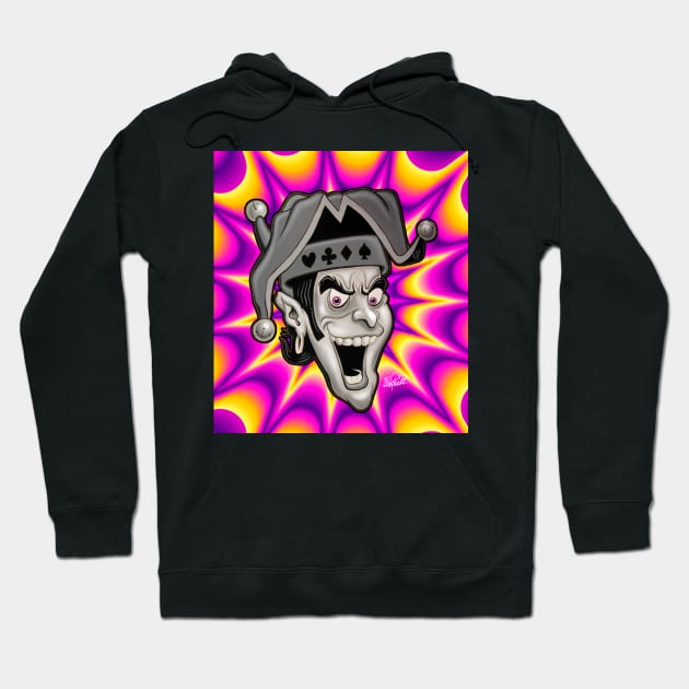 Psychedelic JESTER Hoodie by SCOT CAMPBELL DESIGNS